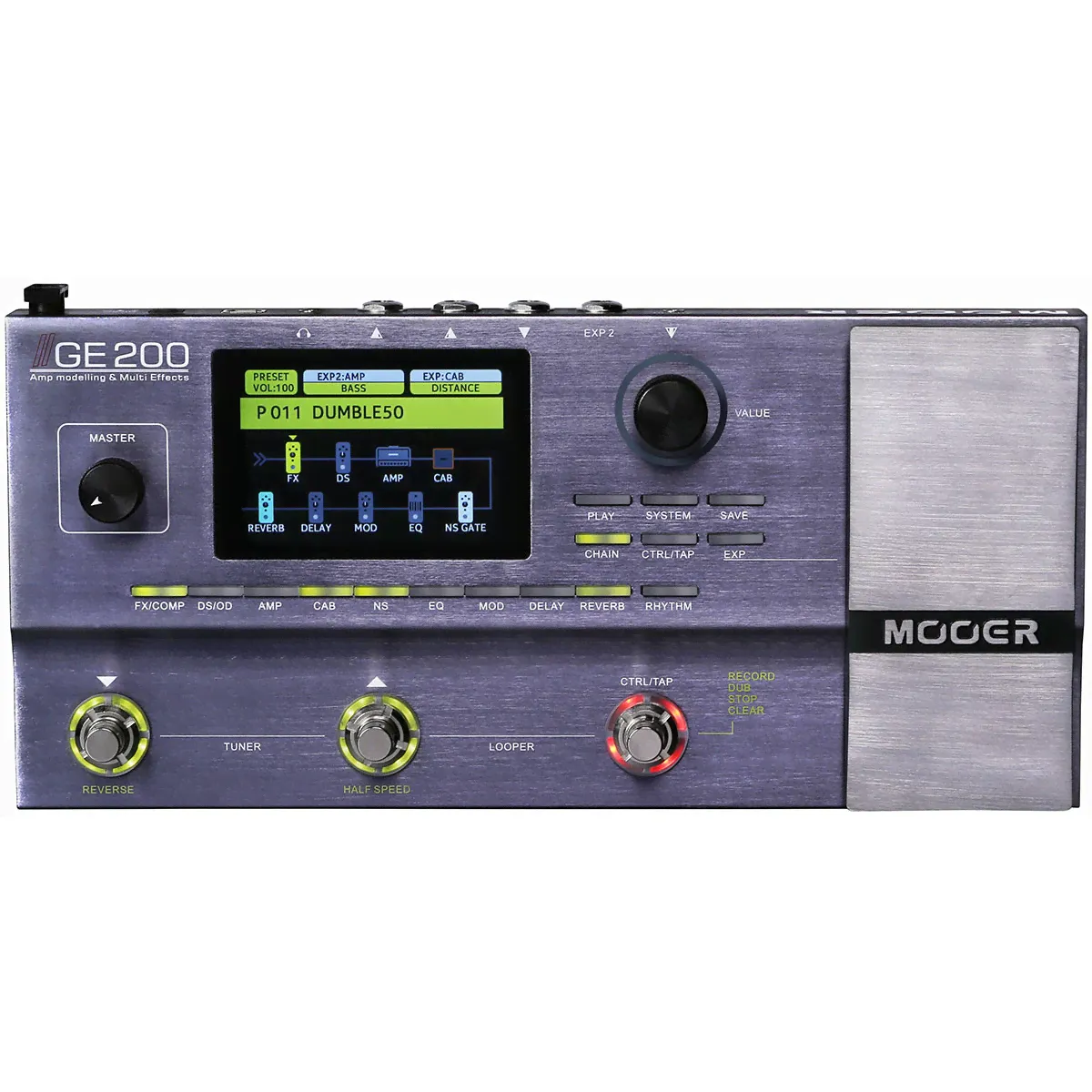 Mooer GE200 Гитарный процессор эффектов-3