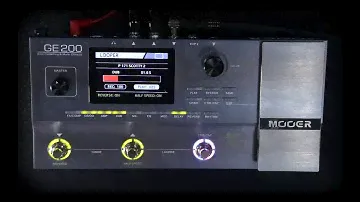 Учебная часть MOOER GE200 — 4 ЛУПЕРА и РИТМ