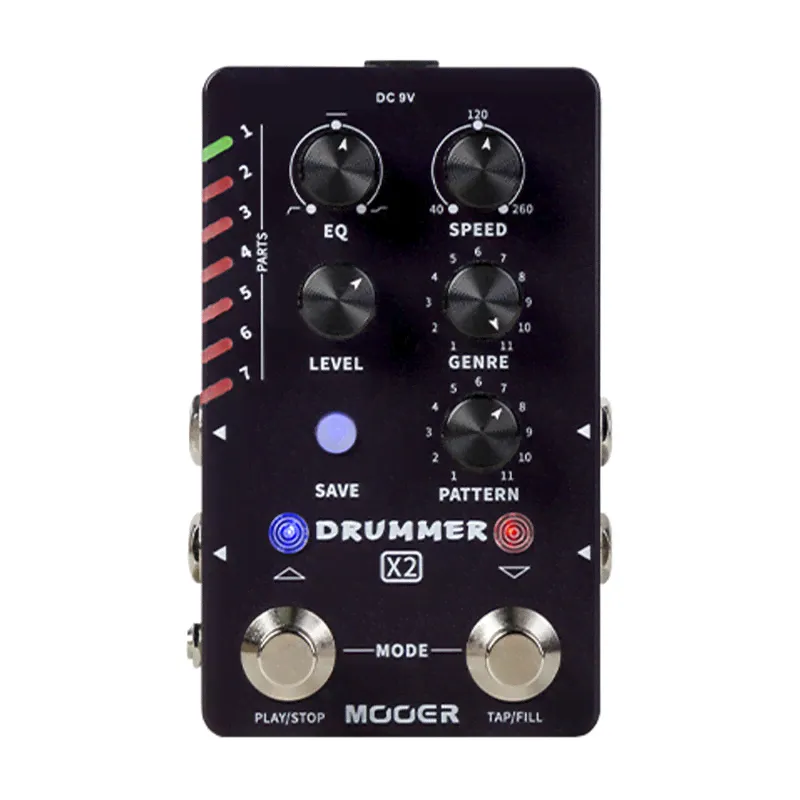 Mooer Drummer X2 Dual Footswitch Drum Machine