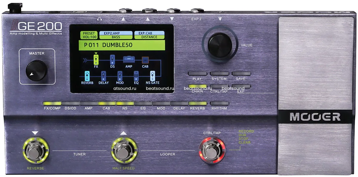 MOOER GE200 гитарный процессор-1