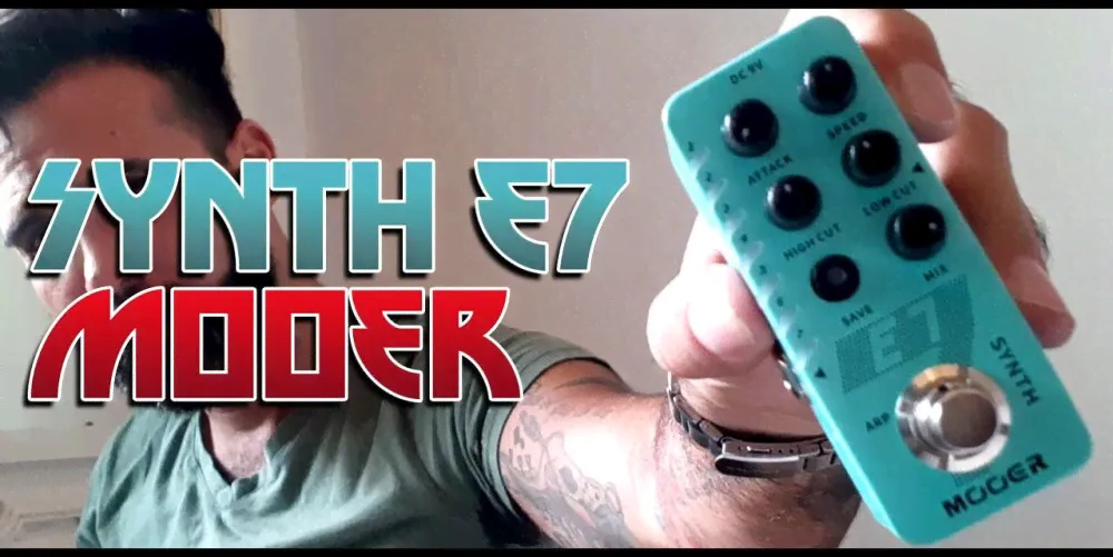 MOOER E7 Synth Guitar Pedal 7 типов пользовательский синтезатор Tones полифонический-0
