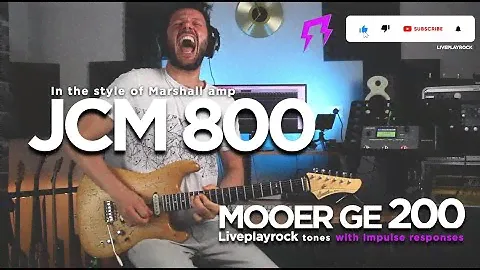 Jcm 800 MOOER GE 200 Marshall Jcm 800 amp Guitar tones Liveplayrock #mooerge200 @MooerAudioOfficial