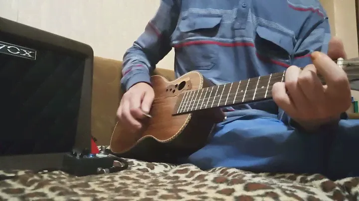 КИНО " Сказка " гиталеле и драм машина Mooer Micro Drummer
