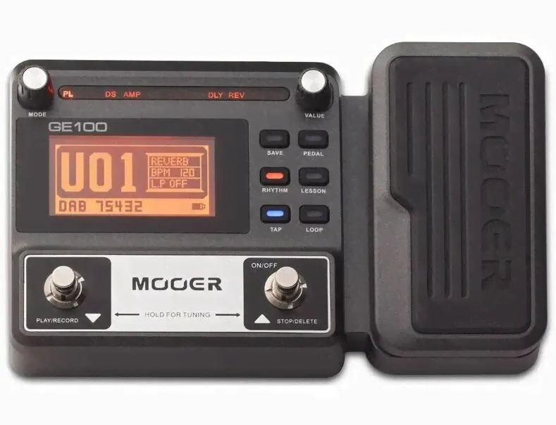 Mooer ge 100 эффектов мульти гитарный-0