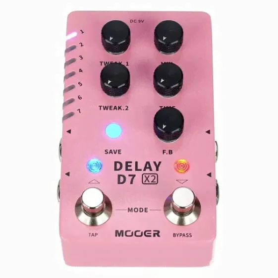 Задержка для гитары Mooer D7 X2-4
