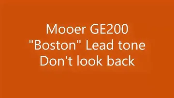 Mooer GE 200 Boston lead tone effects chain line up
