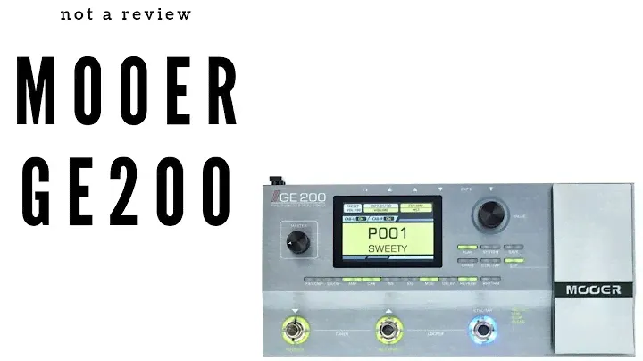 Mooer GE200 - Хороший ли он?