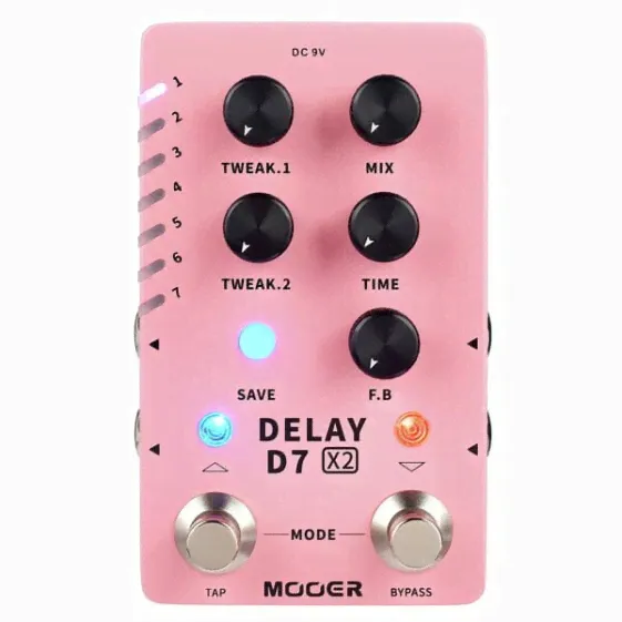 Задержка для гитары Mooer D7 X2