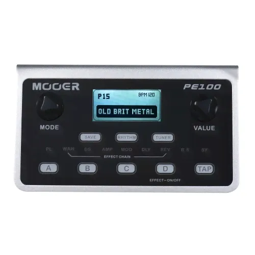 MOOER PE100 Портативный мультиэффектный процессор, педаль эффектов для гитары