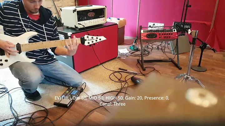 Mooer GE 200 and EVH III - Gain Level Comparison - djent riffs