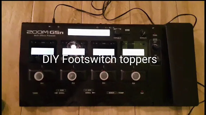 DIY footswitch toppers (Zoom G5n)